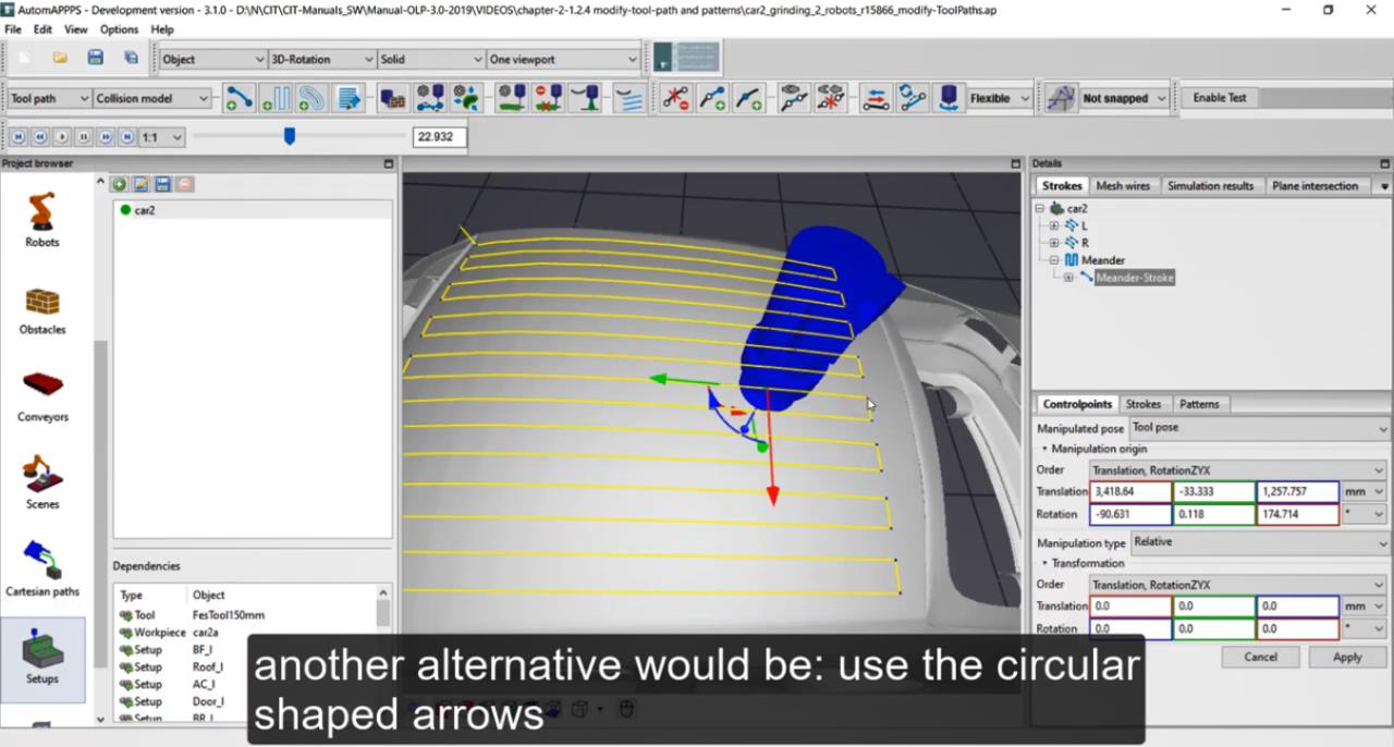 2.8、AUTOMAPPPS機(jī)器人編程教程-修改刀具路徑和路徑模式